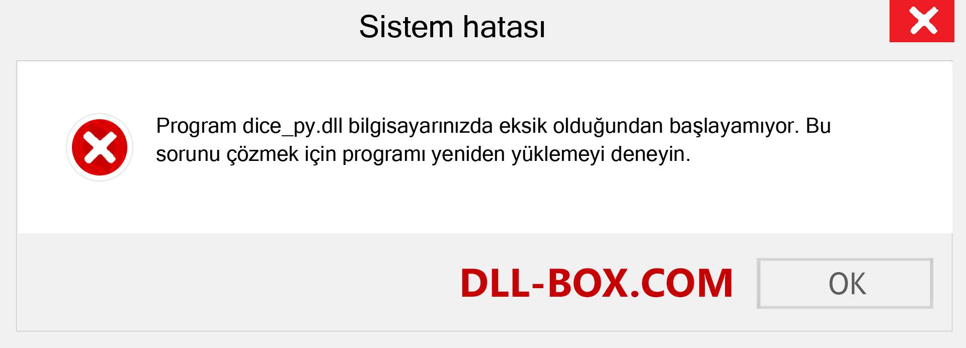 dice_py.dll dosyası eksik mi? Windows 7, 8, 10 için İndirin - Windows'ta dice_py dll Eksik Hatasını Düzeltin, fotoğraflar, resimler